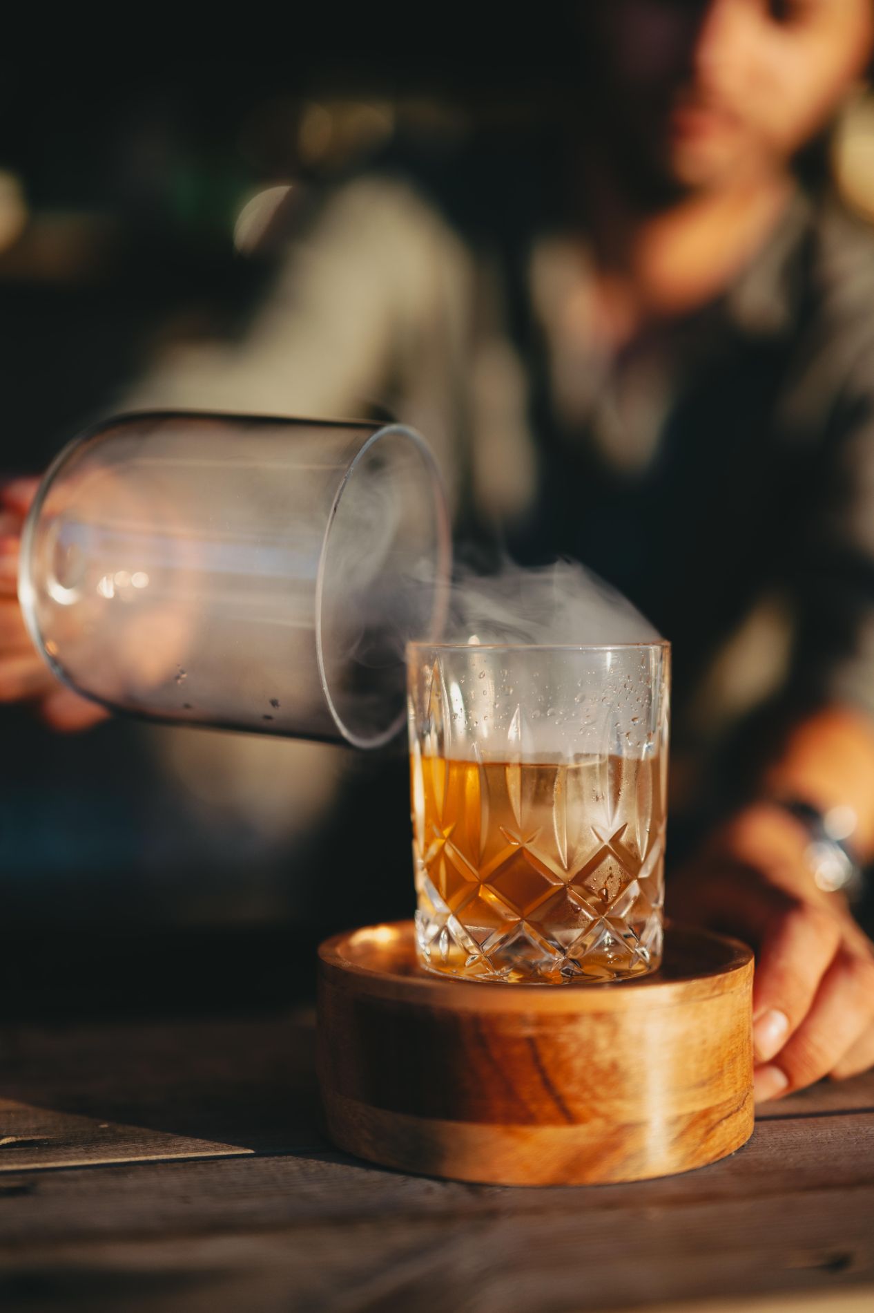 Cocktails dans restaurant gastronomique en corse-du-sud